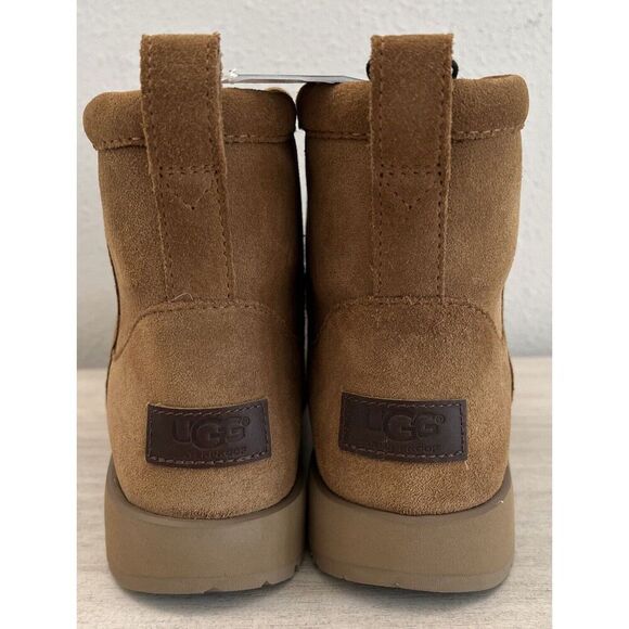 UGG 1019643 Australia Women Sz 6.5 Classic Mini Waterproof Boots Chestnut - Picture 9 of 10